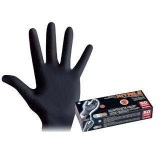γάντια νιτριλίου μαύρα pogi