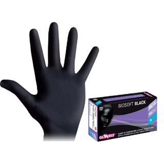 γάντια νιτριλίου μαύρα χωρίς πούδρα